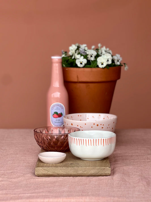 Schaaltje STRIPE - 12cm (handgemaakt)