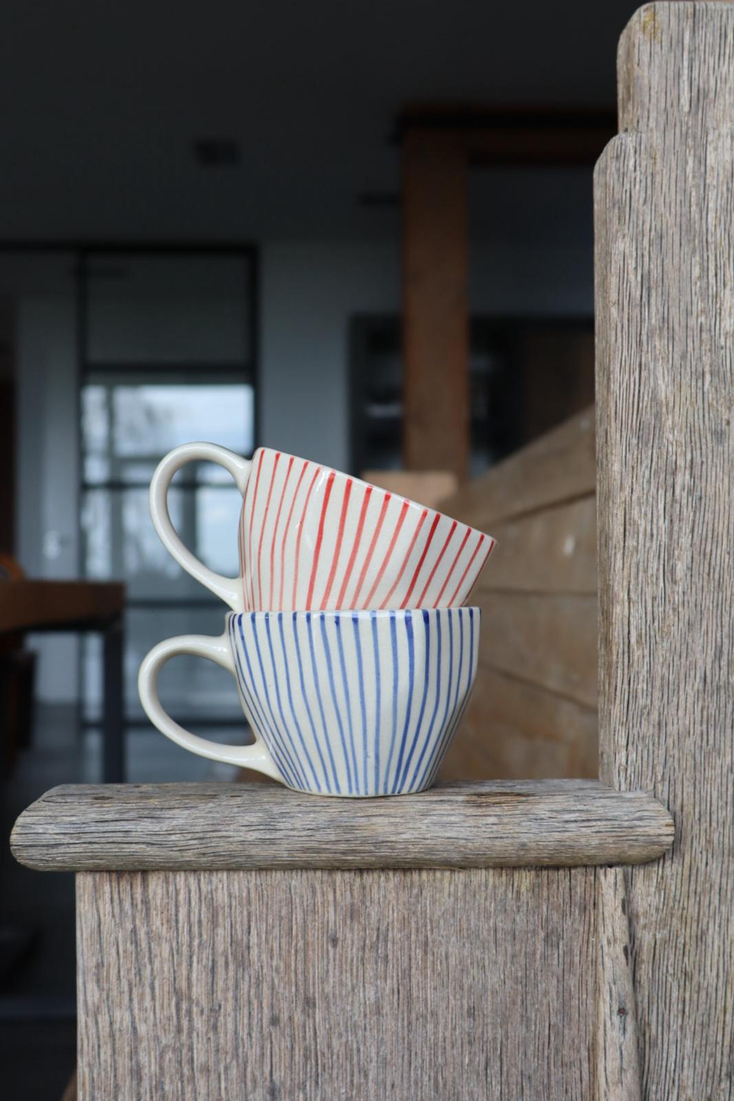 Koffie & Thee mok LISBON blauw - 230ml