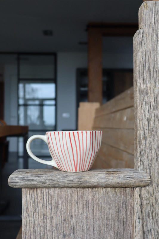 Koffie & Thee mok LISBON rood - 230ml