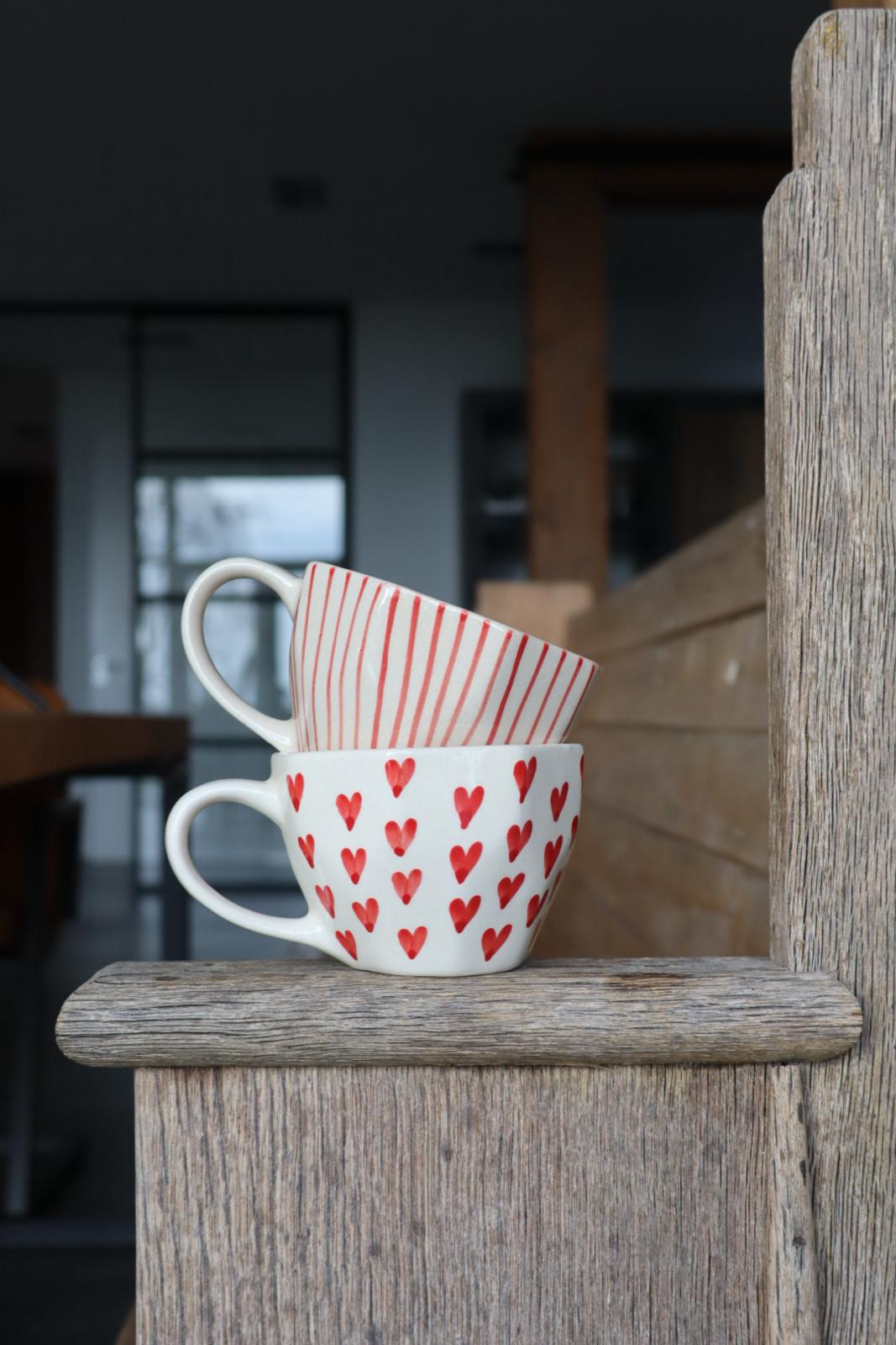 Koffie & Thee mok LISBON rood - 230ml