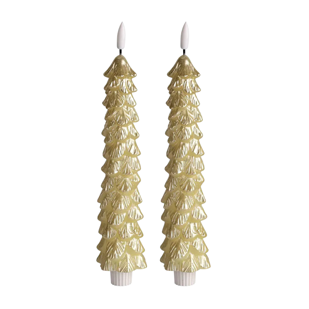 Sus.Studio LED kaars gouden kerstboom