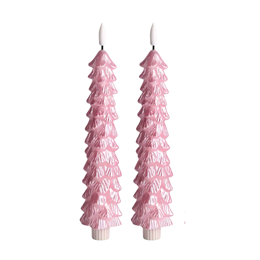 Sus.Studio LED kaars roze kerstboom 1