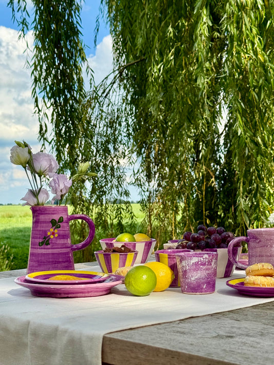 Sus.Studio handgemaakt servies uit Portugal paars 1