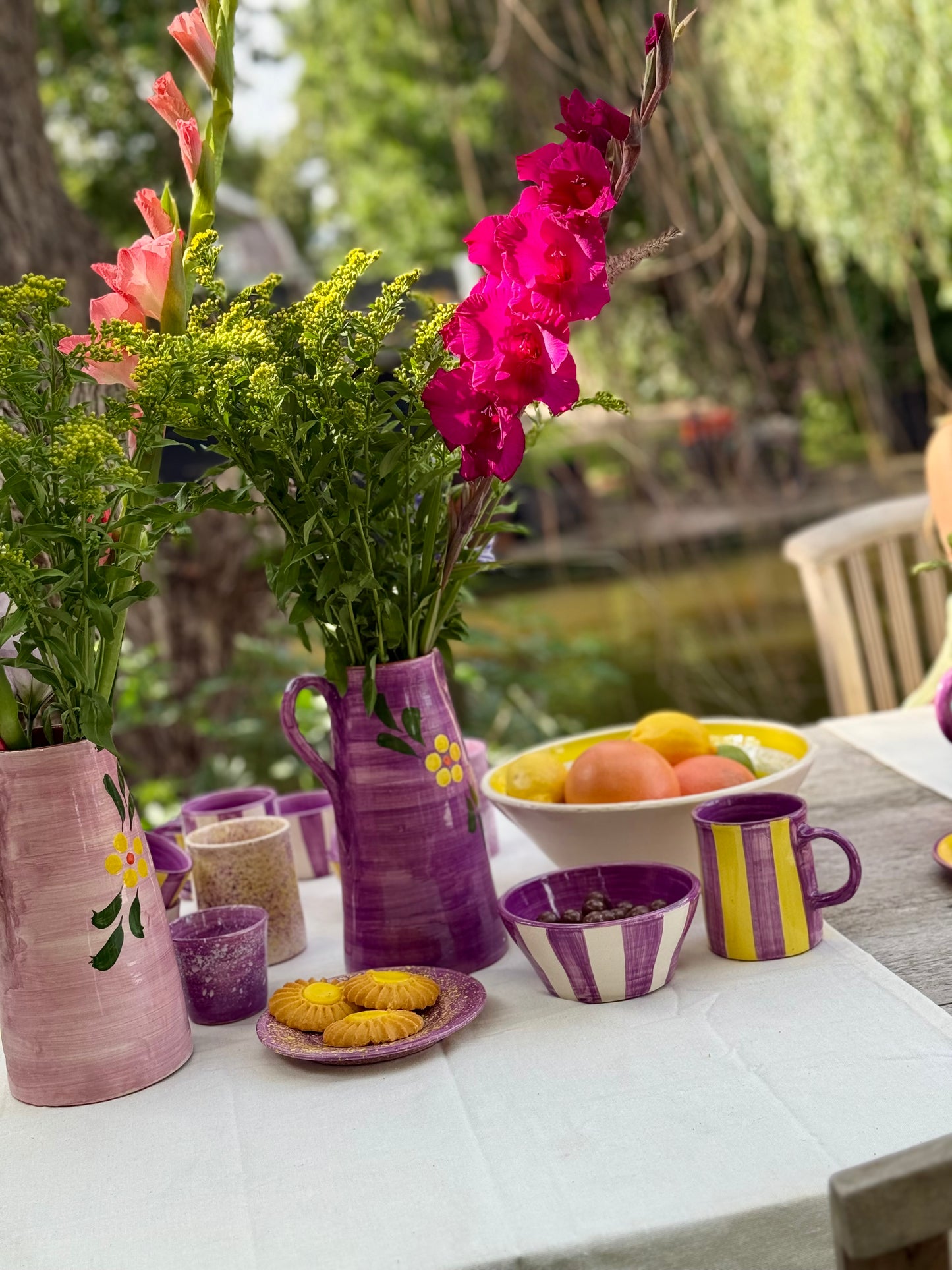 Sus.Studio handgemaakt servies uit Portugal paars 12