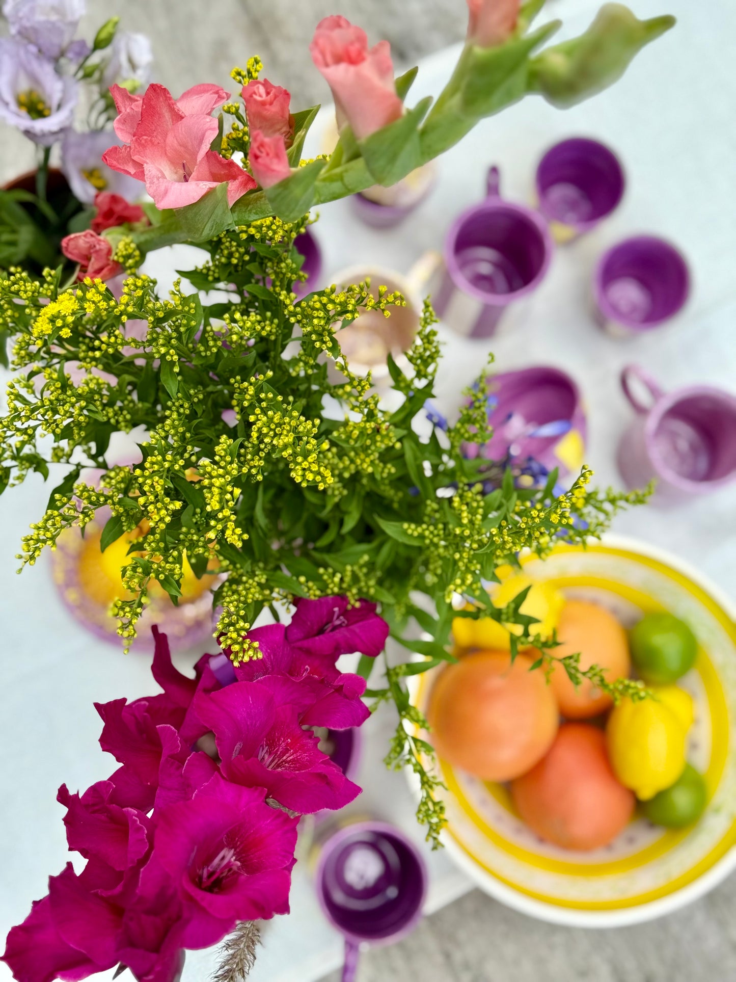 Sus.Studio handgemaakt servies uit Portugal paars 14