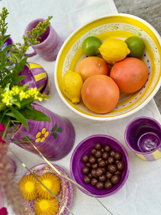 Sus.Studio handgemaakt servies uit Portugal paars 15