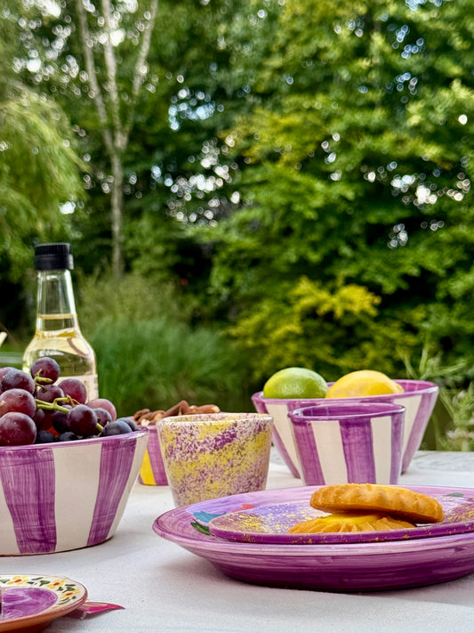 Sus.Studio handgemaakt servies uit Portugal paars 19