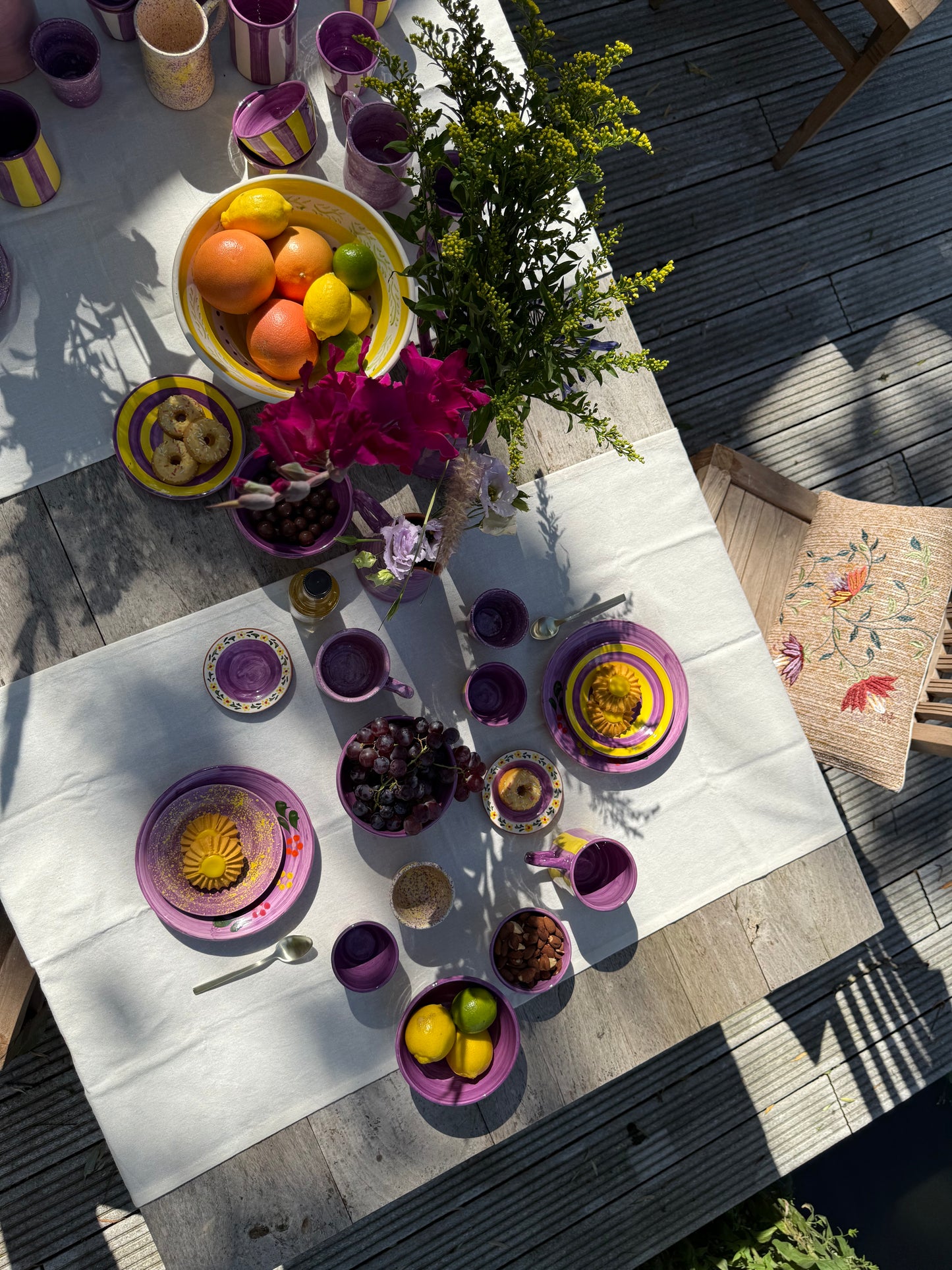 Sus.Studio handgemaakt servies uit Portugal paars 32