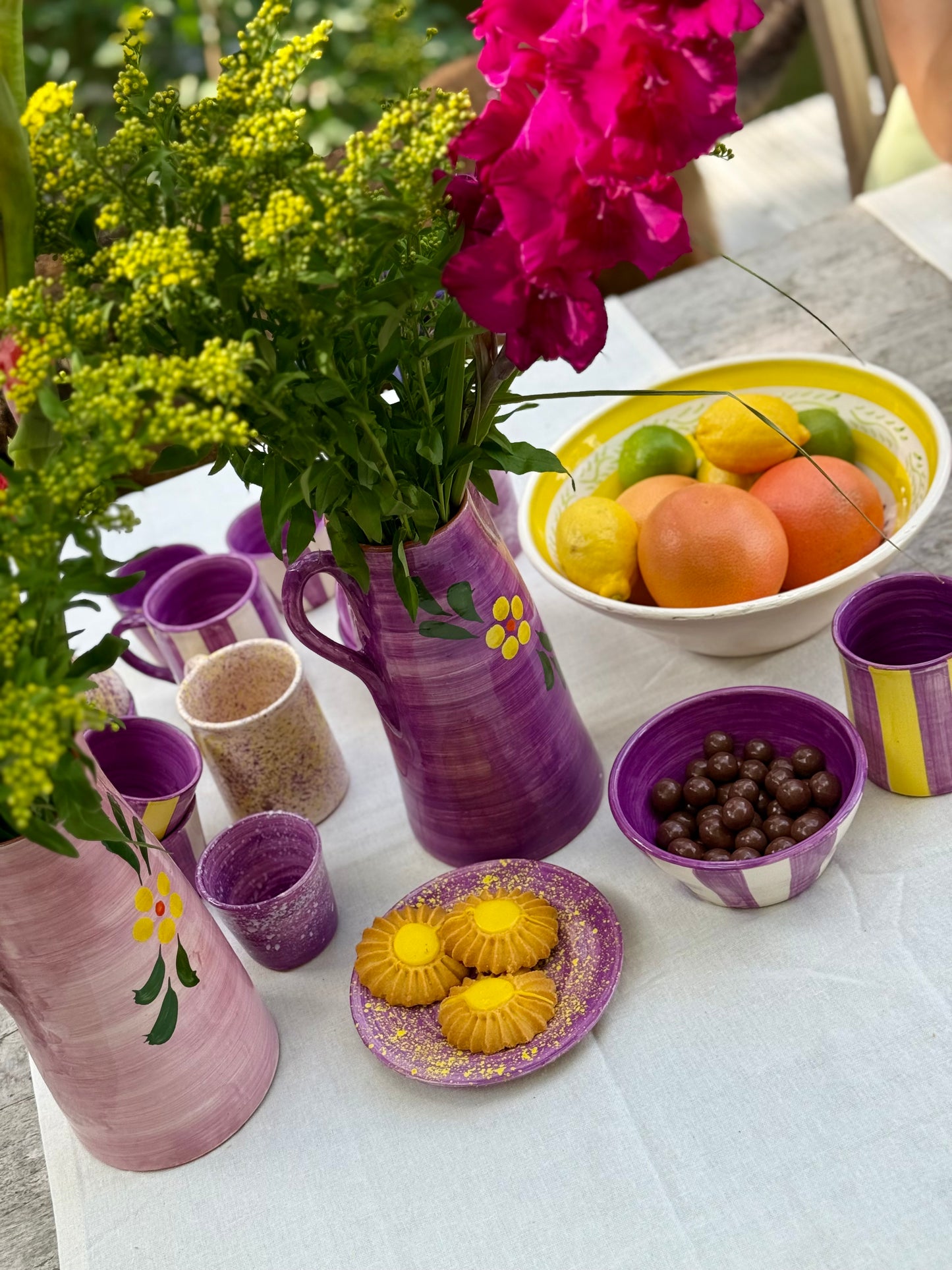 Sus.Studio handgemaakt servies uit Portugal paars 7