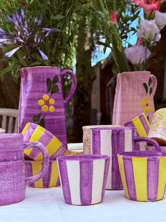 Sus.Studio handgemaakt servies uit Portugal paars 8