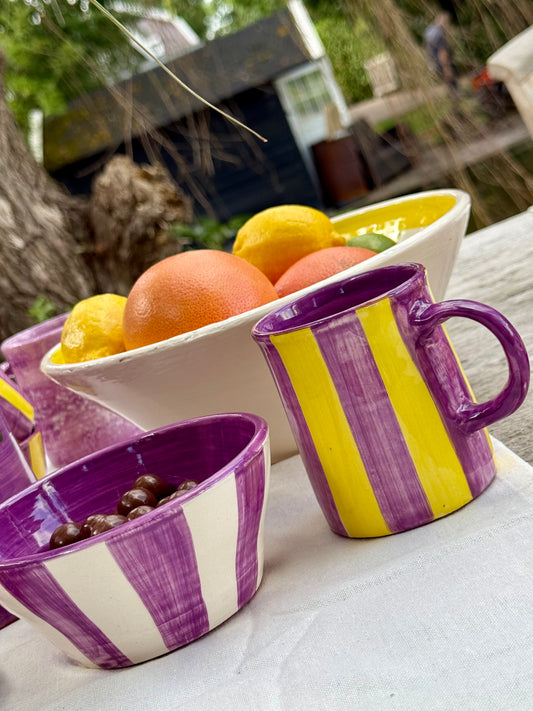 Sus.Studio handgemaakt servies uit Portugal paars 9