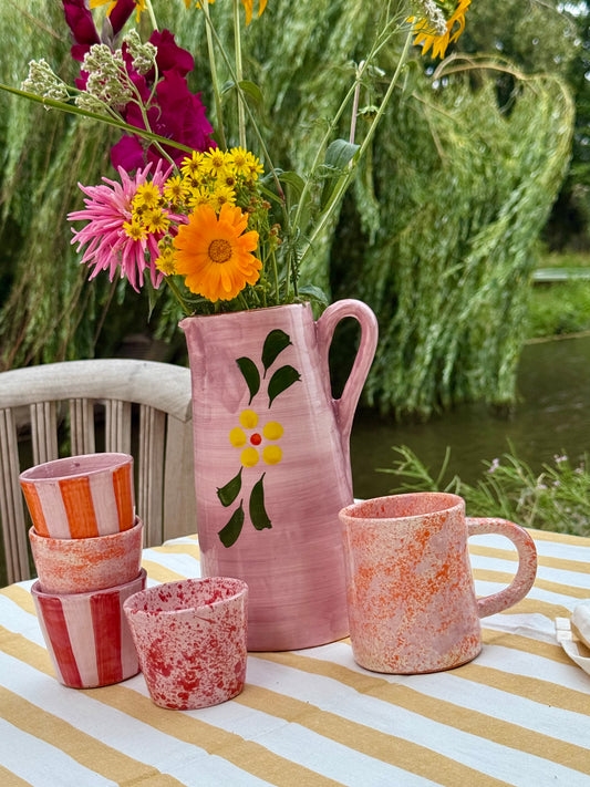 Sus.Studio handgemaakt servies uit Portugal roze 22