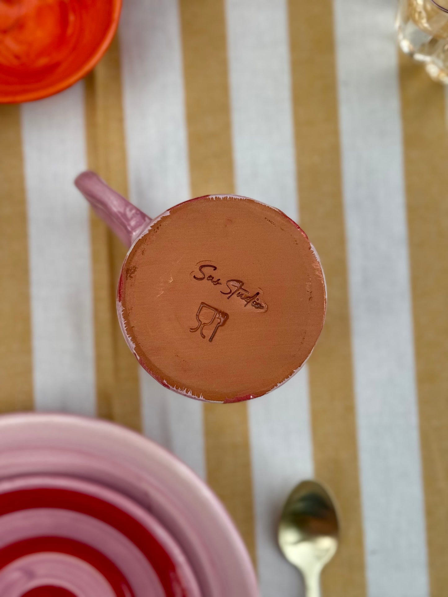 Sus.Studio handgemaakt servies uit Portugal roze 35