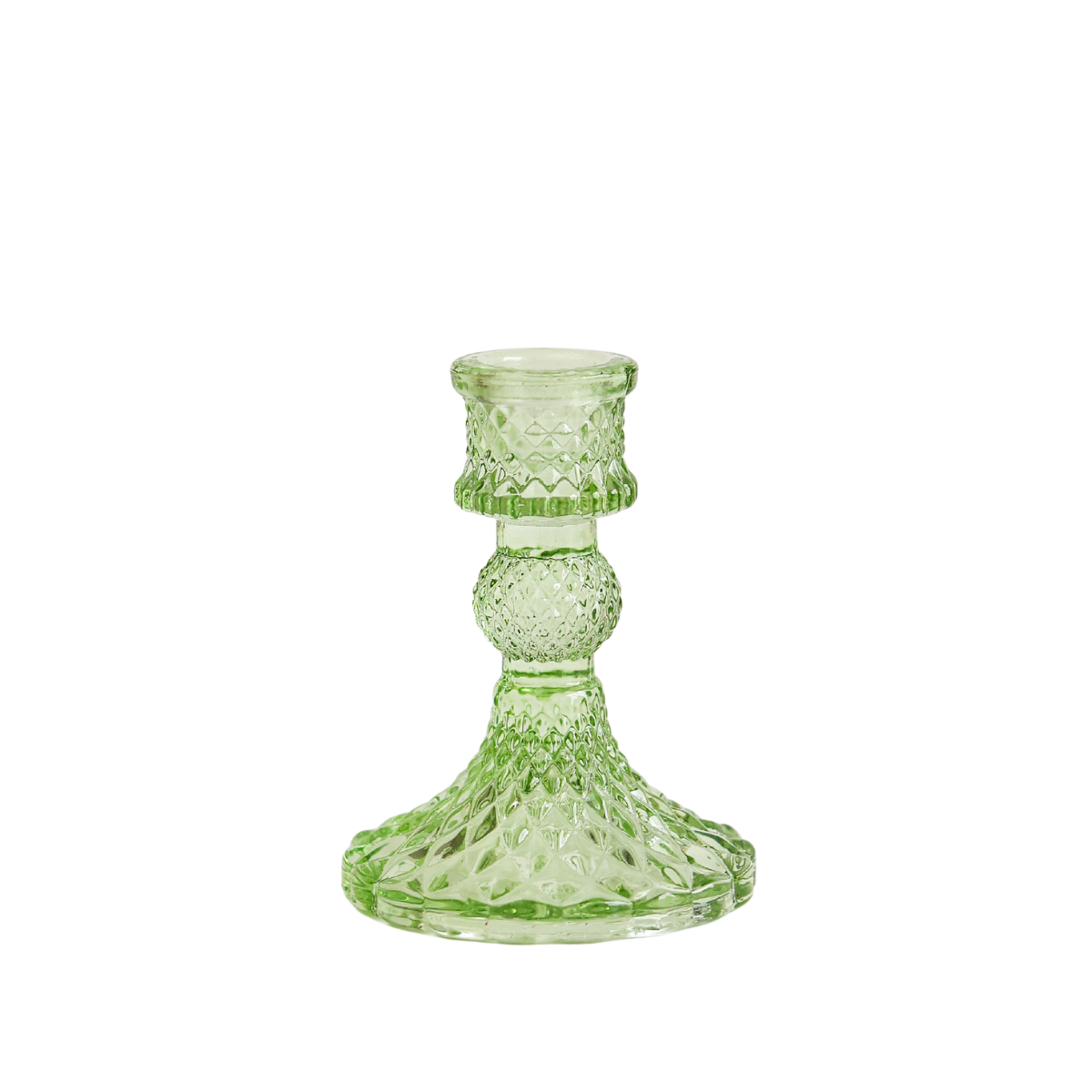 Sus.Studio kandelaar glas groen