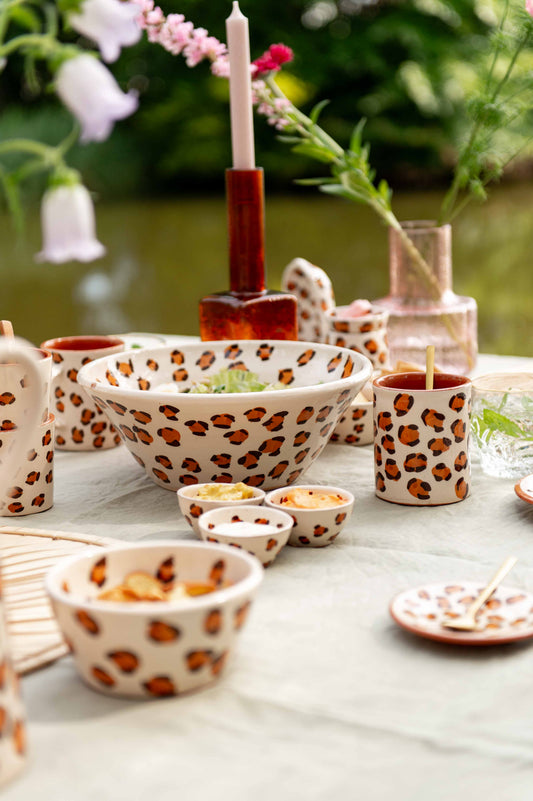 Sus.Studio keramiek servies luipaard panter print LEO44