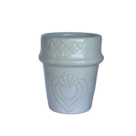 Koffiekopje MEDINA LOVE wit - 200ml