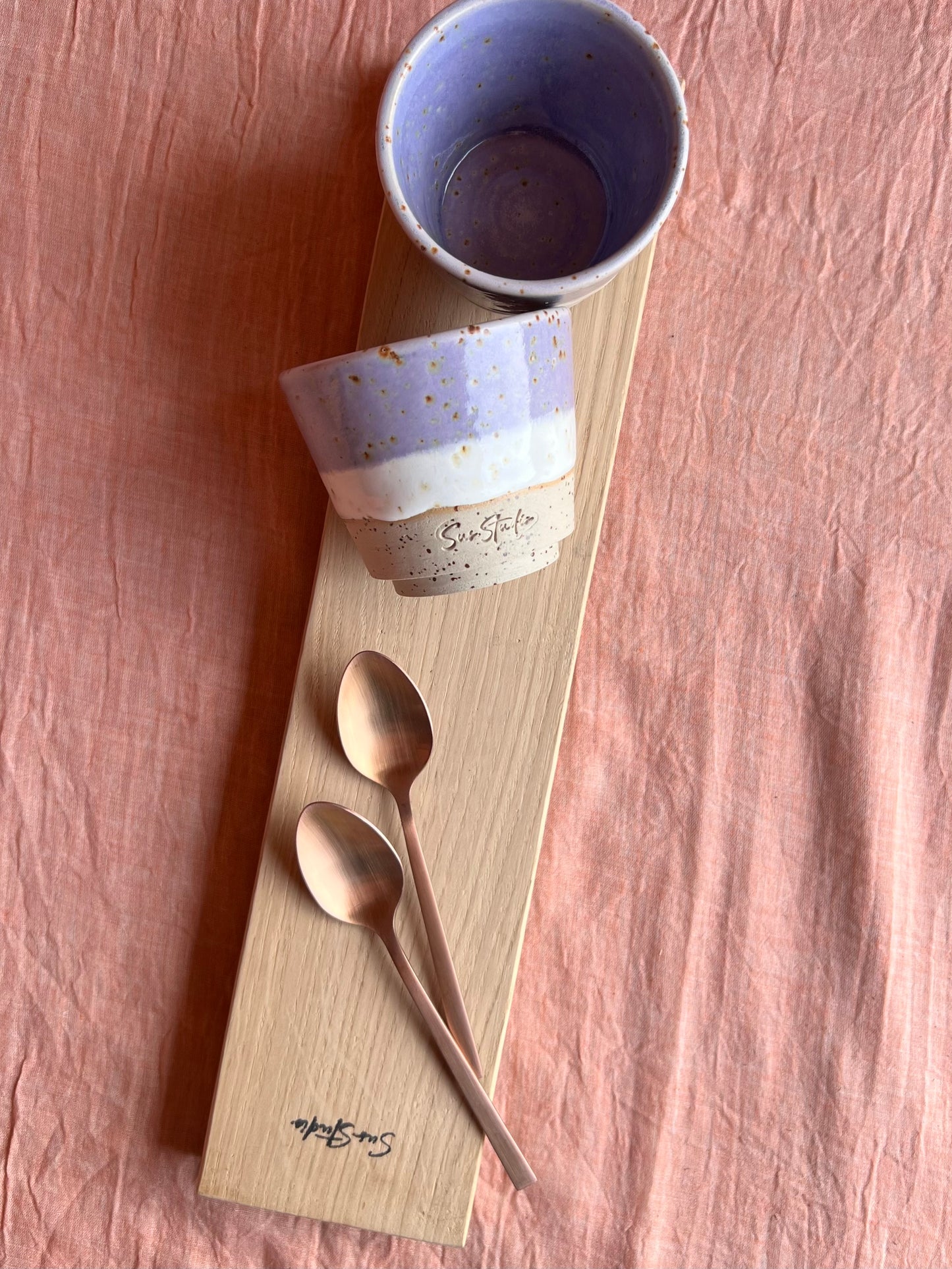 Kaarsen & Borrelplank WOODEN TREASURE - Maat S (39,5x9cm)