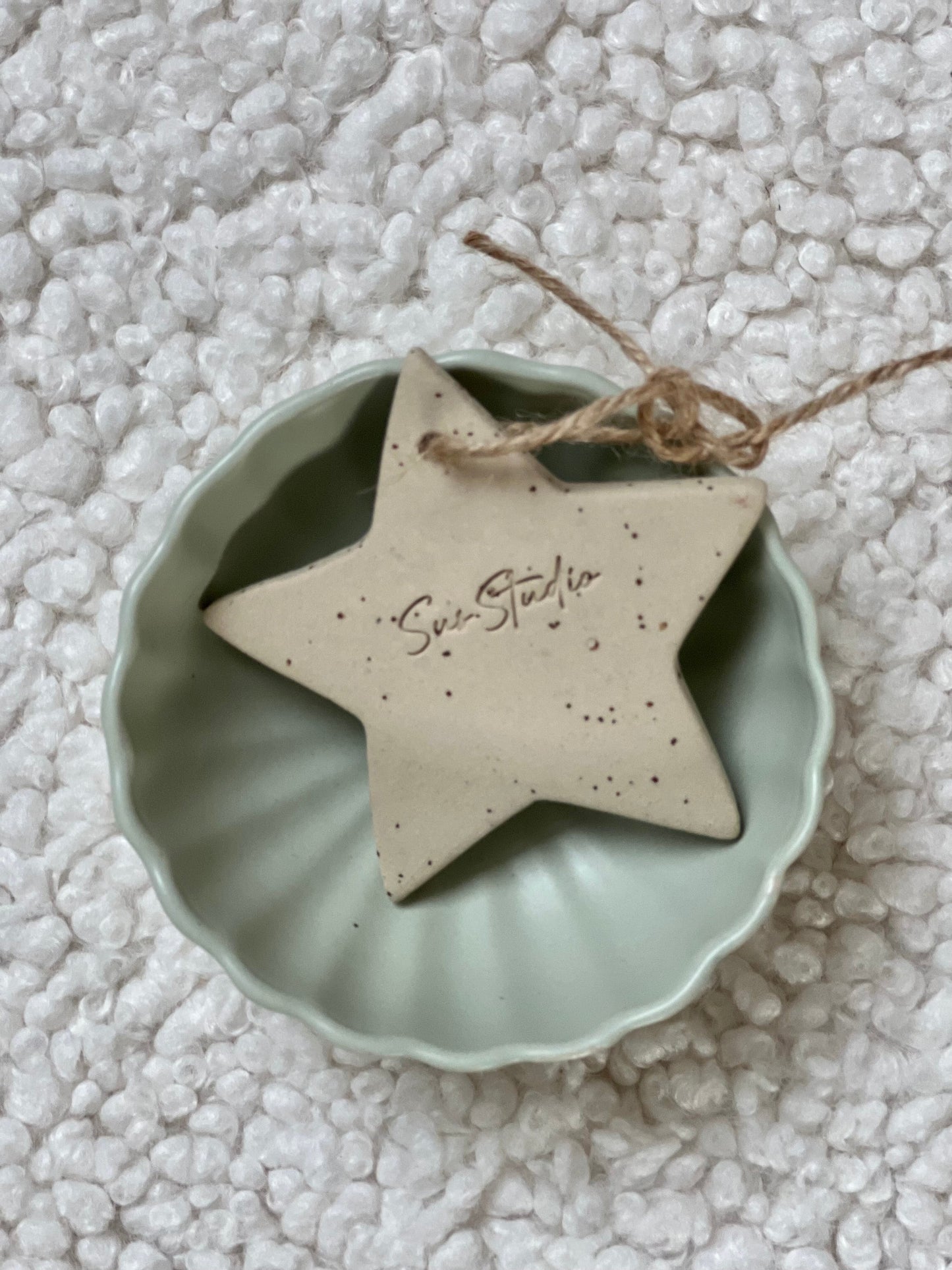 Set 4x Kerstboomhanger STER