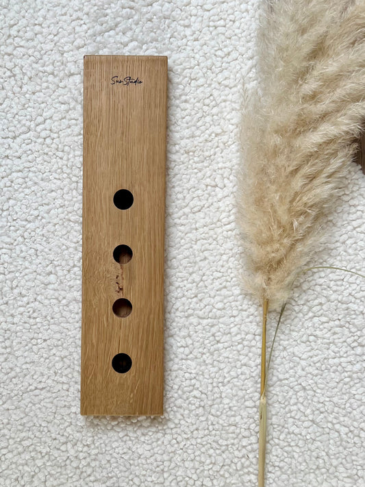 Kaarsen & Borrelplank WOODEN TREASURE - Maat S (39,5x9cm)