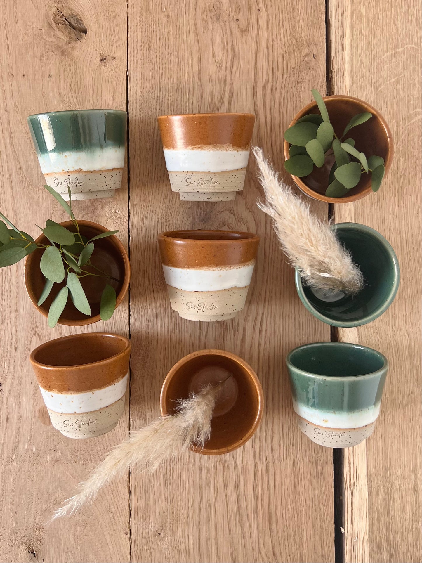 Koffiekopje OCEAN groen zonder oor