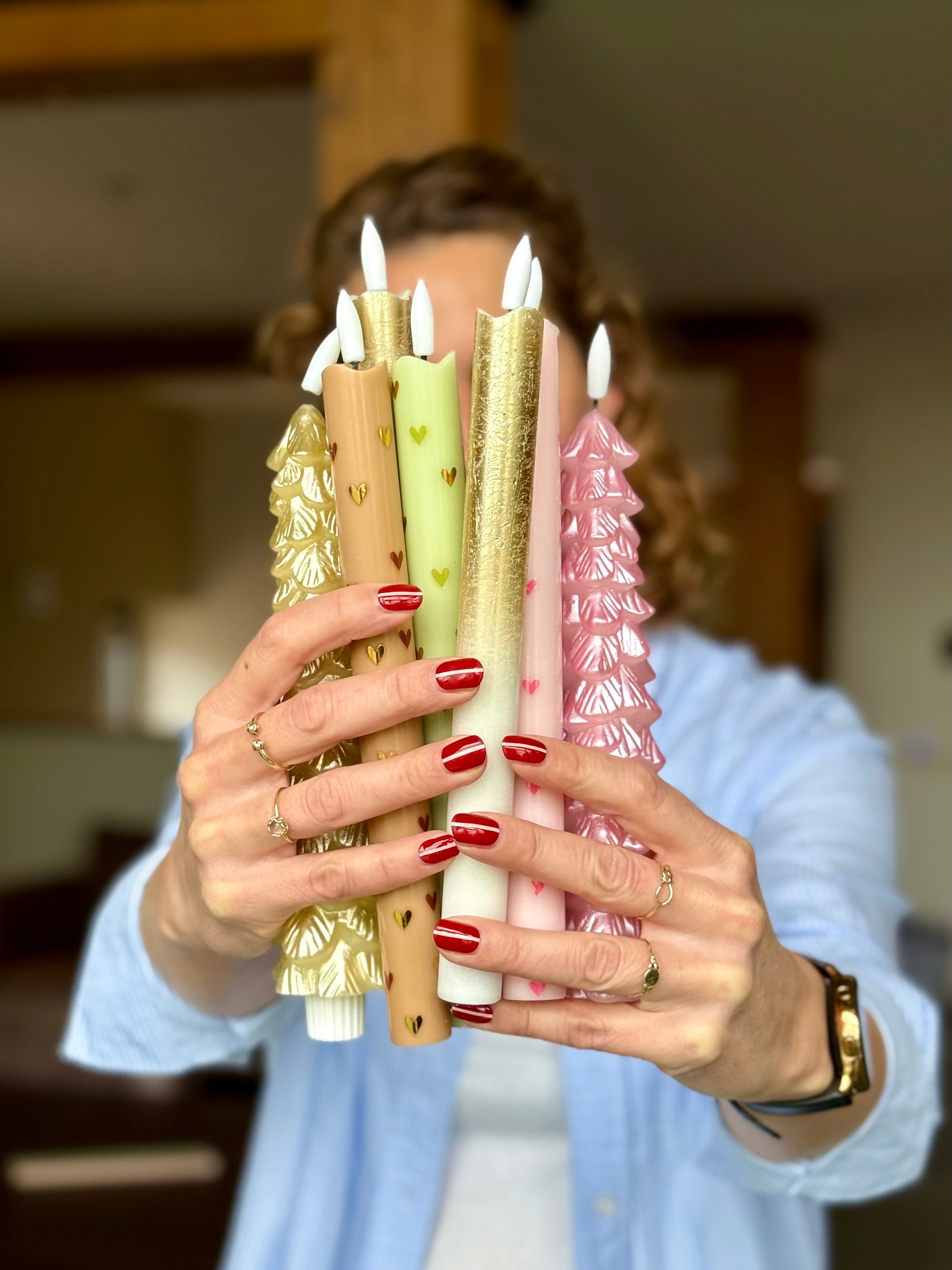 Sus.Studio LED kaars goud met wit 2