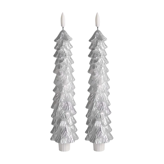 Sus.Studio LED kaars kerstboom zilver