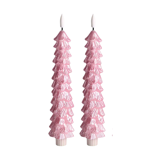 Sus.Studio LED kaars roze kerstboom 1