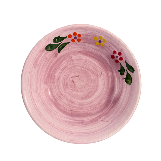 Sus.Studio handgemaakt servies uit Portugal bord roze bloem 1