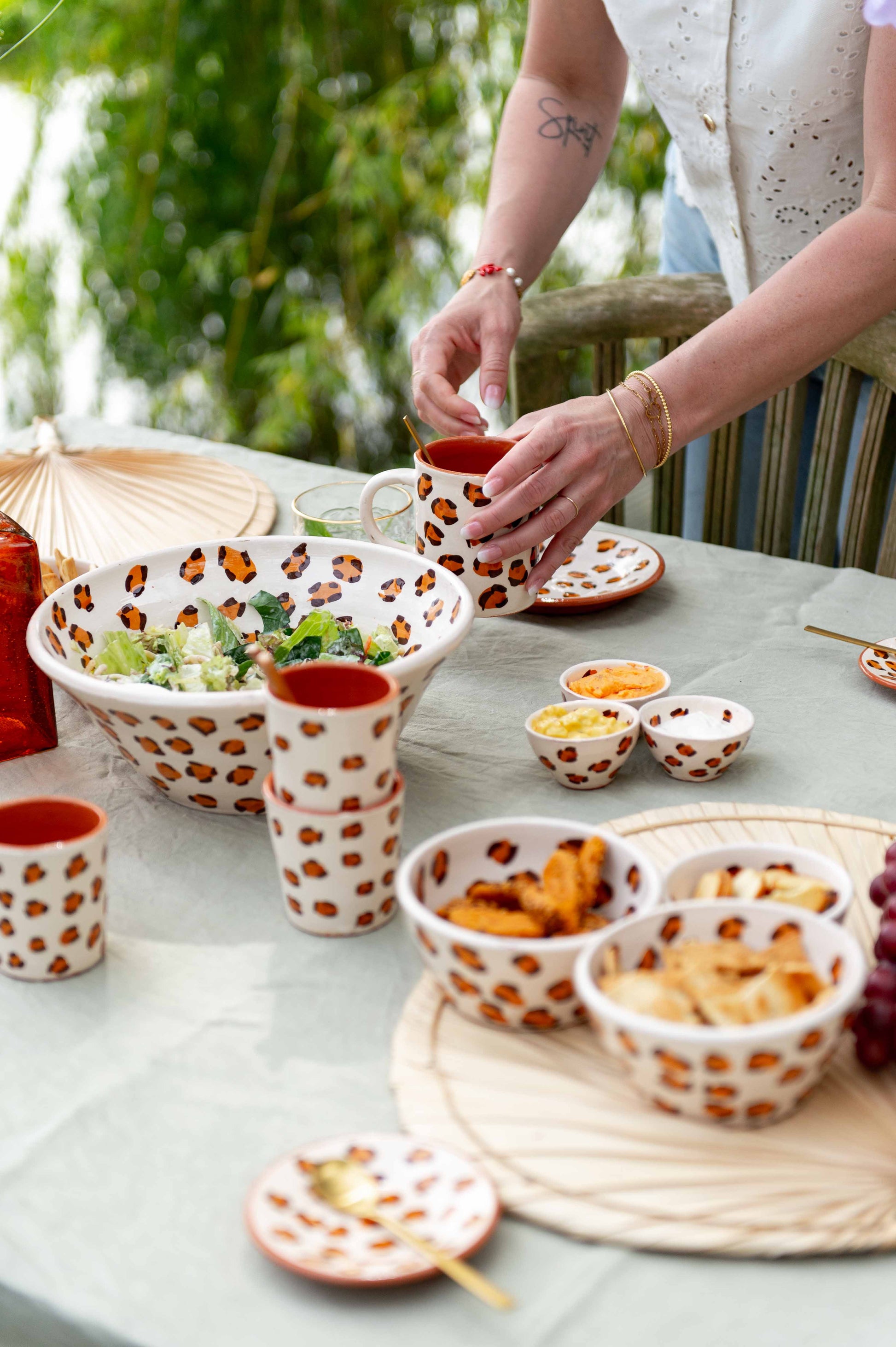 Sus.Studio keramiek servies luipaard panter print LEO37