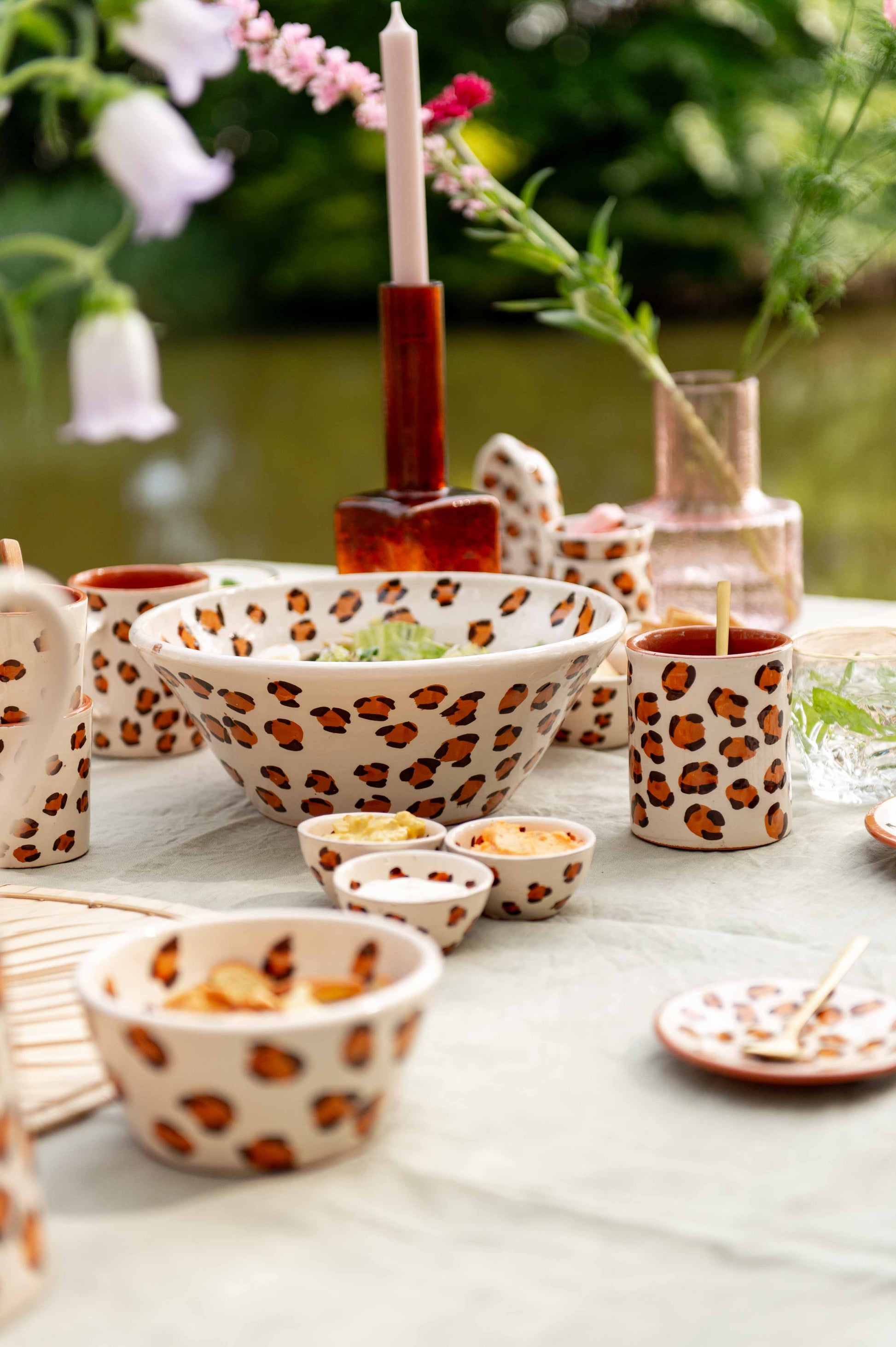 Sus.Studio keramiek servies luipaard panter print LEO44