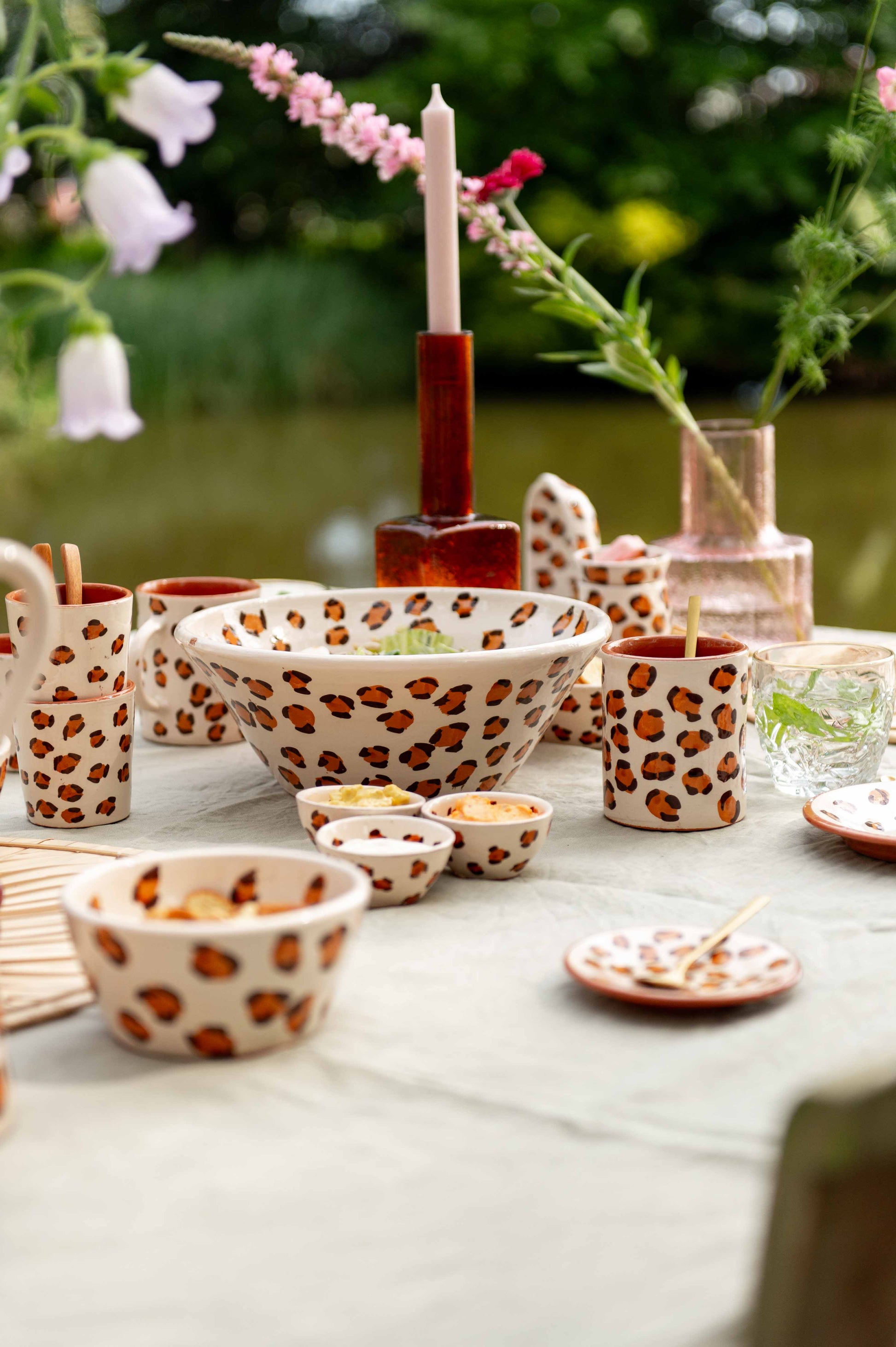 Sus.Studio keramiek servies luipaard panter print LEO45