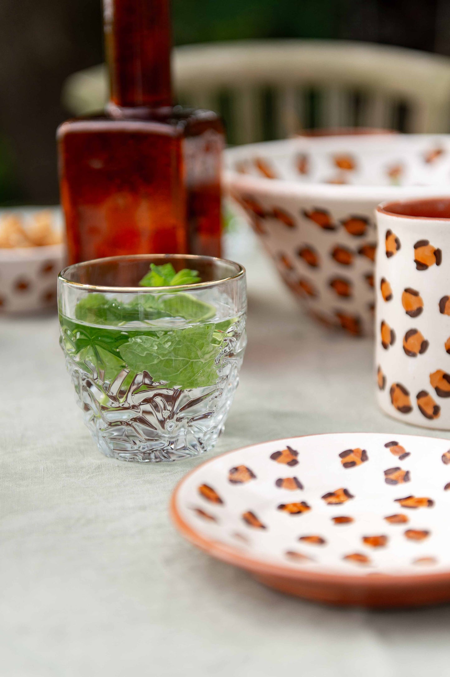 Sus.Studio keramiek servies luipaard panter print LEO49