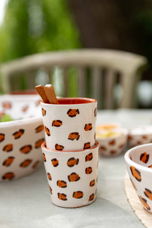 Sus.Studio keramiek servies luipaard panter print LEO80