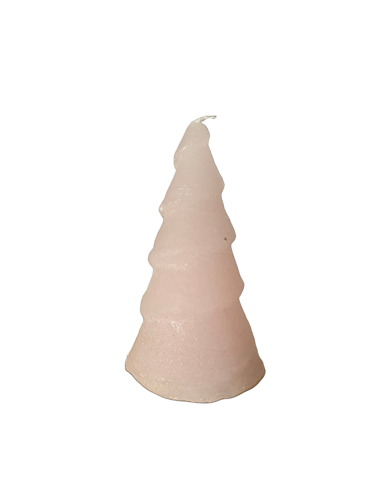 Kerstboom kaars Nude/ lichtroze