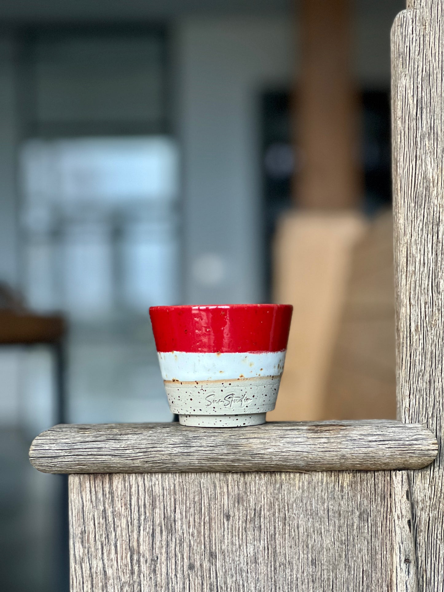 Sus.Studio koffiemok rood zonder oor 5