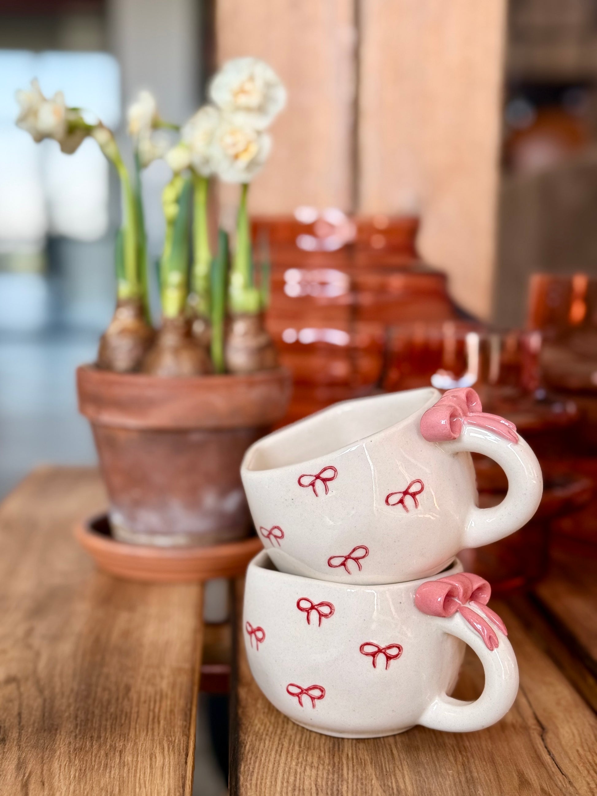 Sus.Studio koffiemokje roze strik 13