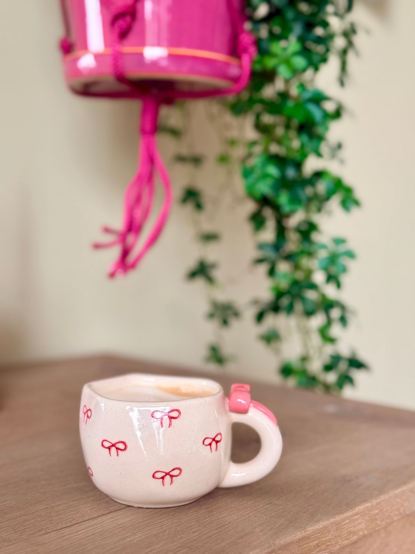 Sus.Studio koffiemokje roze strik 5
