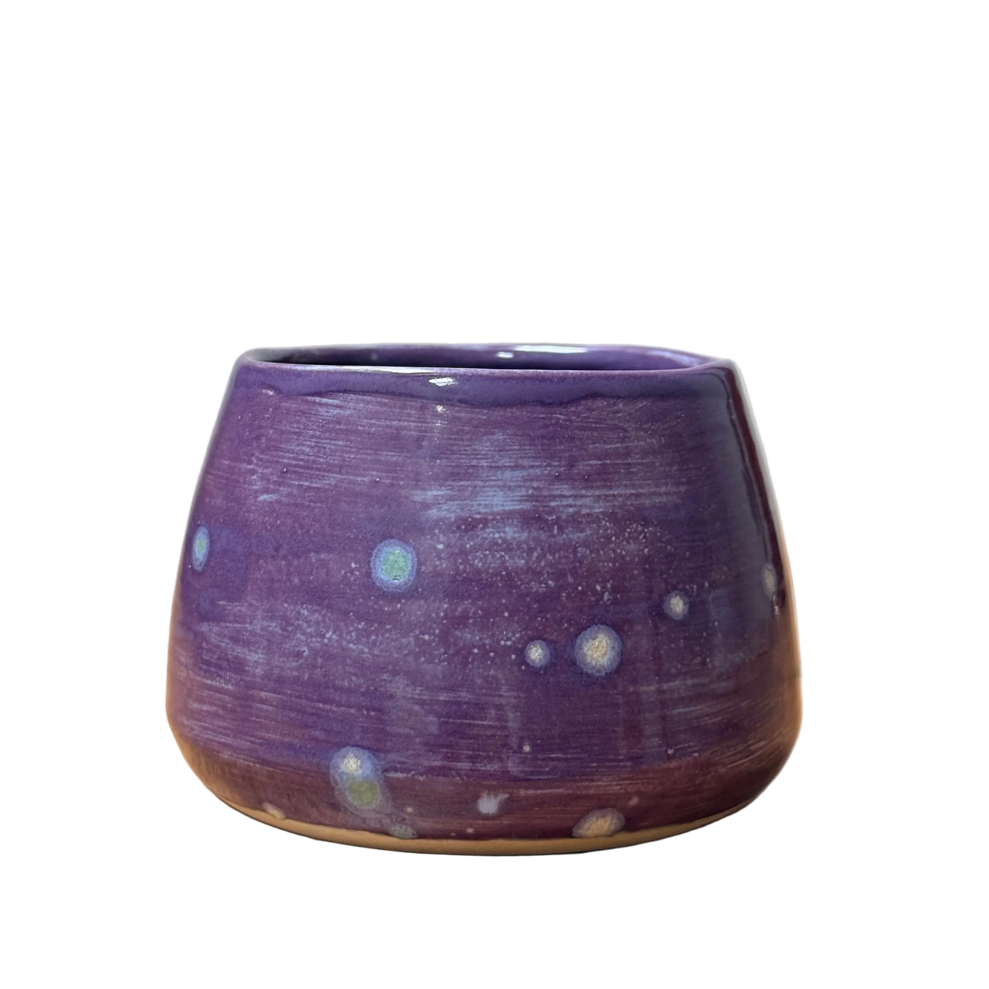 Sus.Studio koffiemokje zonder oor steengoed paars roze blauw21
