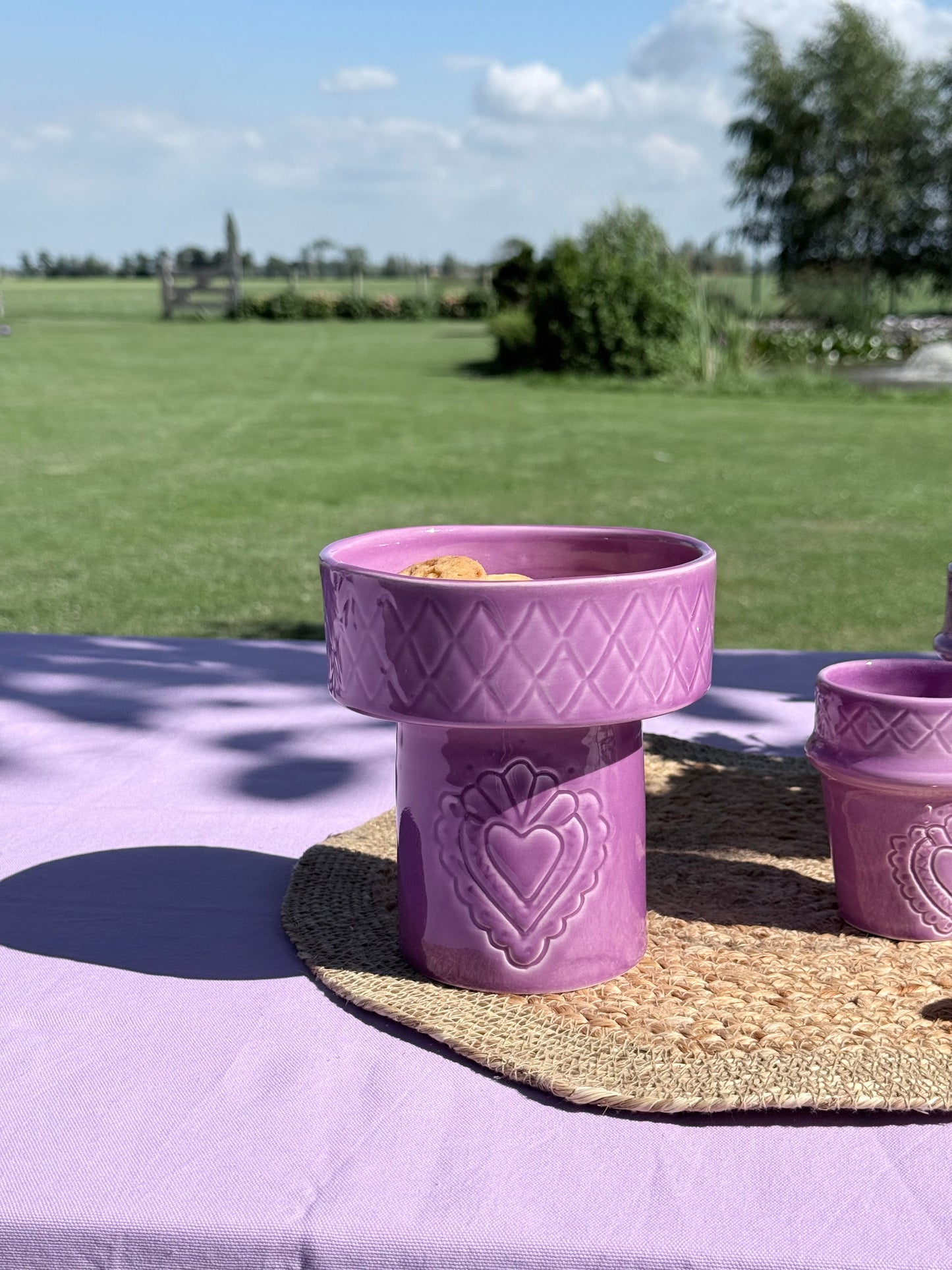 Sus.Studio marokkaans keramiek roze wit terracotta paars lila100