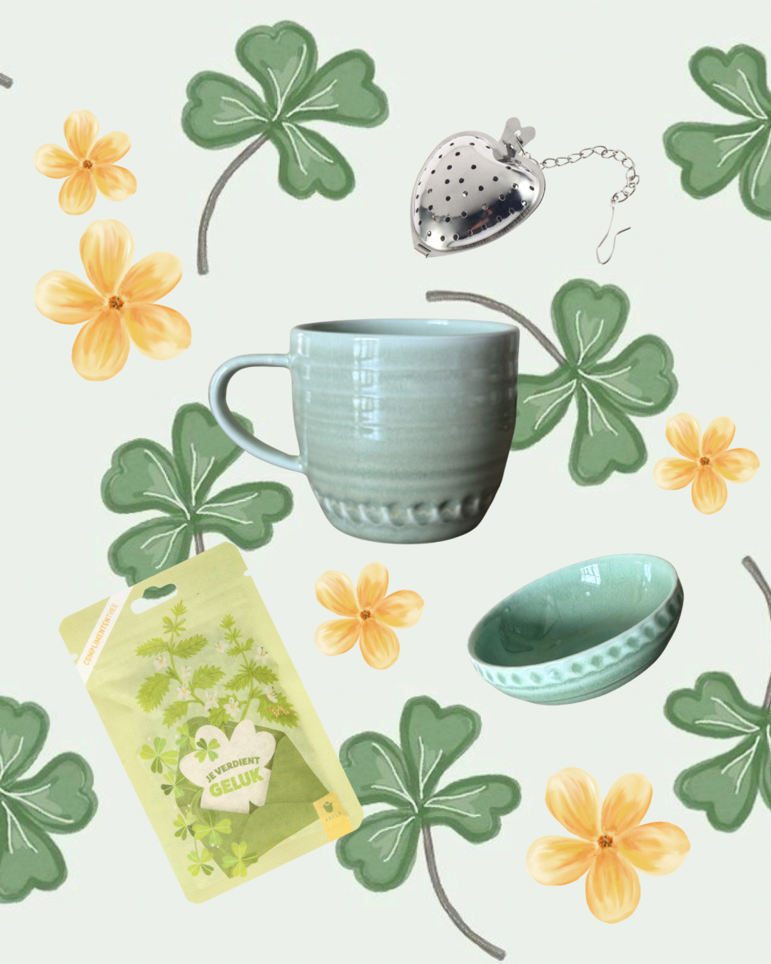 Sus.Studio thee cadeau set GELUK