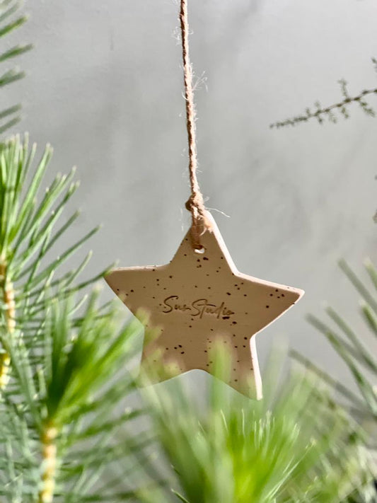 Set 4x Kerstboomhanger STER