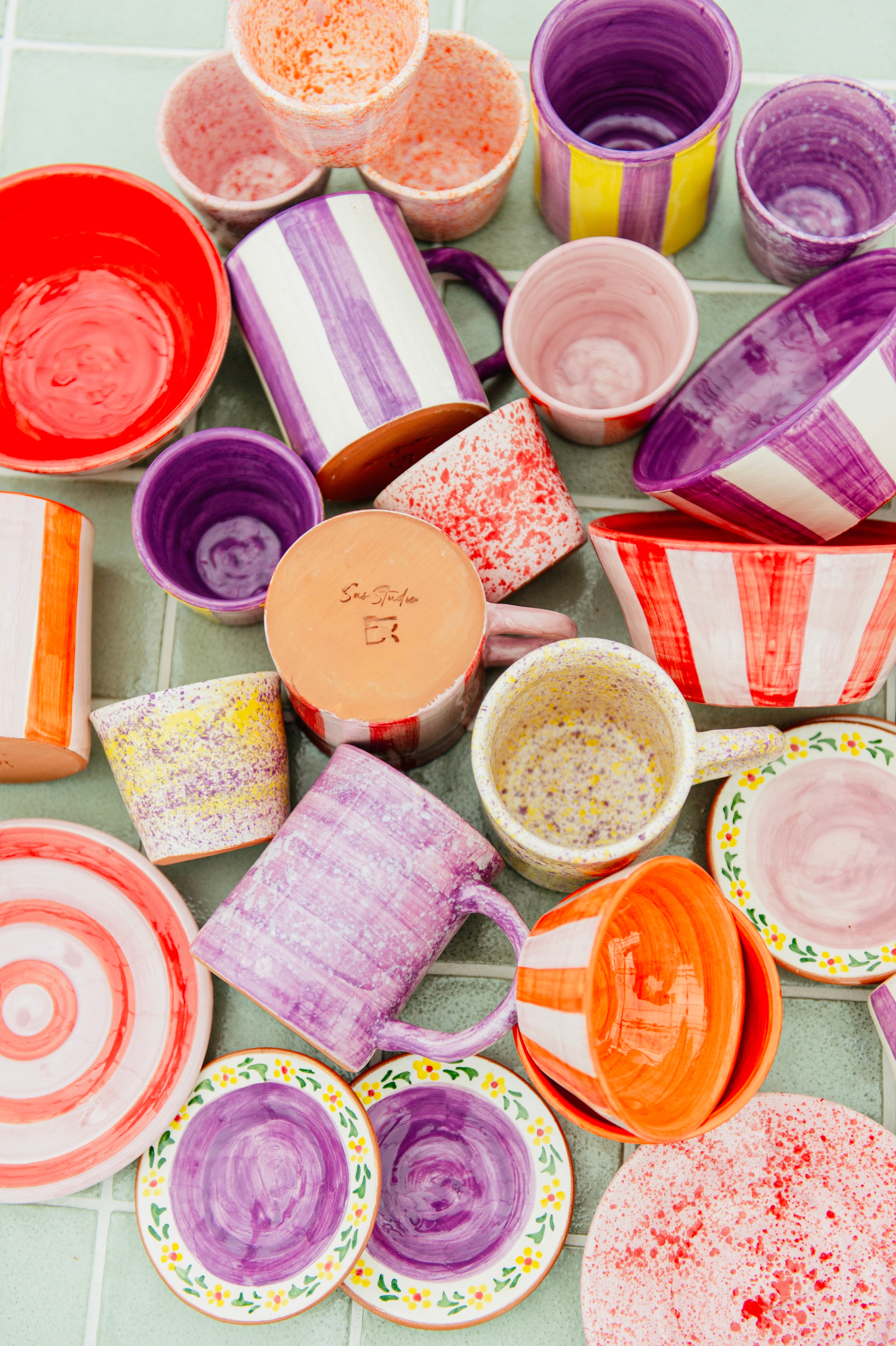 Kleur keramiek Sus.Studio mokken