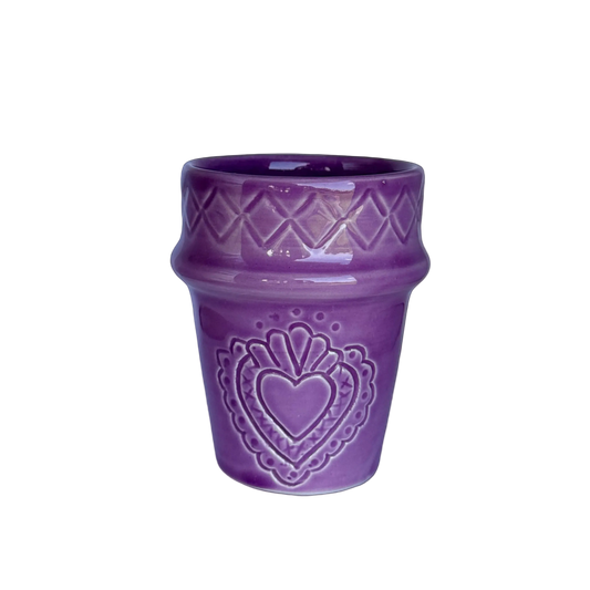 Koffiekopje MEDINA LOVE lila - 200ml