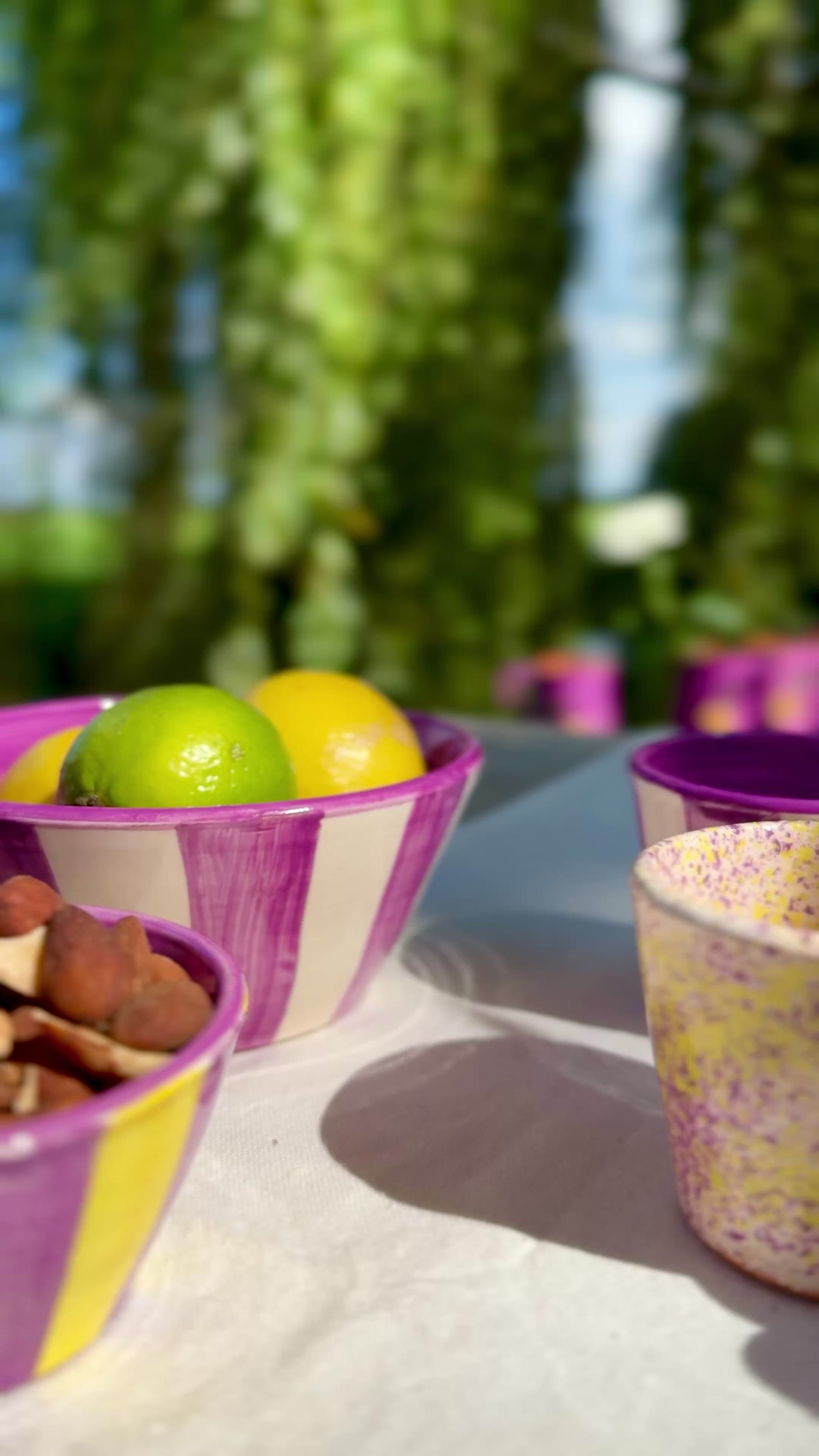 Sus.Studio handgemaakt servies uit Portugal paars 38