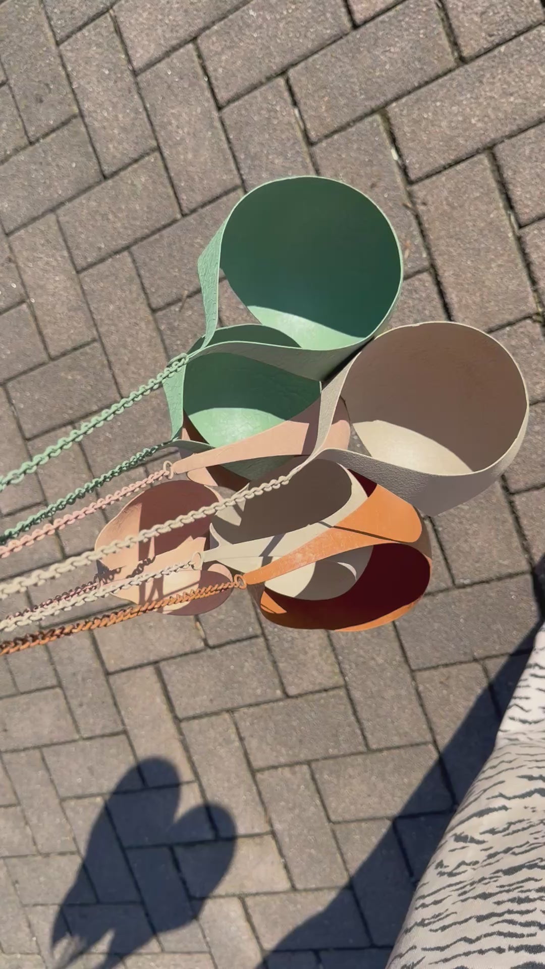 Hanger metaal druppel diverse kleuren