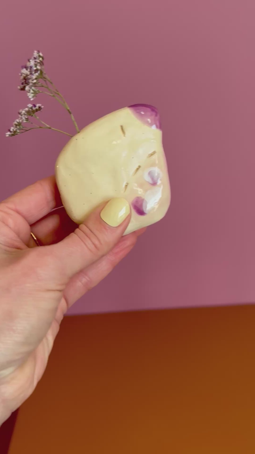 Sus.Studio handgemaakte kater roze paars oranje23